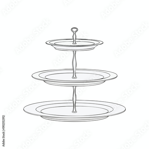 Elegant Three Tier Serving Dish