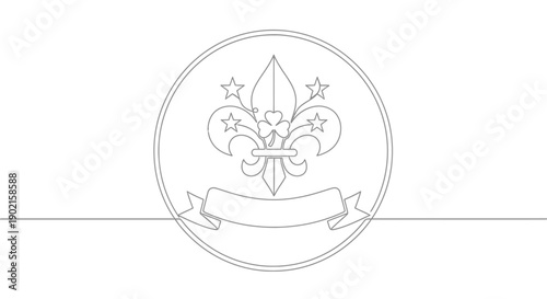 scout emblem, fleur de lis symbol