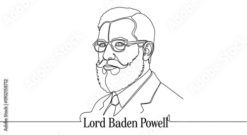 Lord Baden Powell illustration
