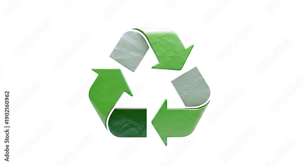 Obraz premium Green Recycling Symbol
