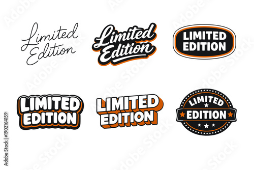 Limited edition typography collection with various styles and designs