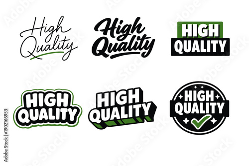 High quality text designs in various styles and colors
