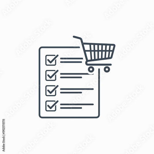 Shopping List with Cart