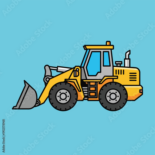 Yellow Front End Loader