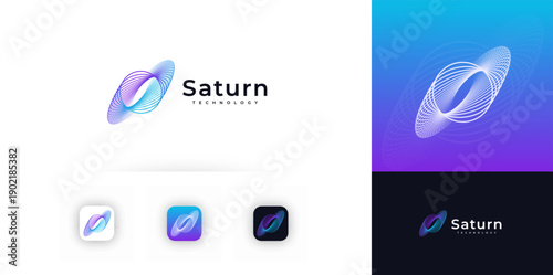 Whirlwind Logo Concept Design Twisting Line Icon Symbol Sign Label Emblem for AI Data Science Technology, Medical Innovation Medtech, Neural Research, Biotech Lab, Networks Tech. Vector Illustration