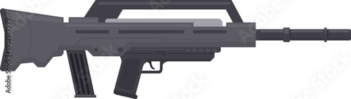 Bullpup assault rifle illustrating military weapon design