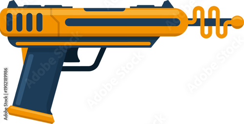 Retro sci fi ray gun future power weapon