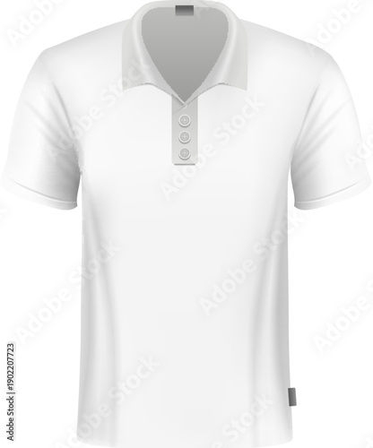 A white shirt with a button down collar and a white collar