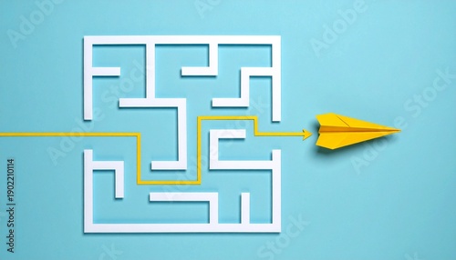 Maze path solution breakthrough minimal design