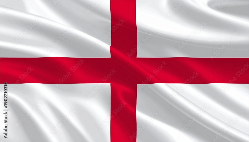 Fototapeta premium England Flag – Saint George’s Cross Symbol of England