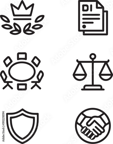 set of icons for web design