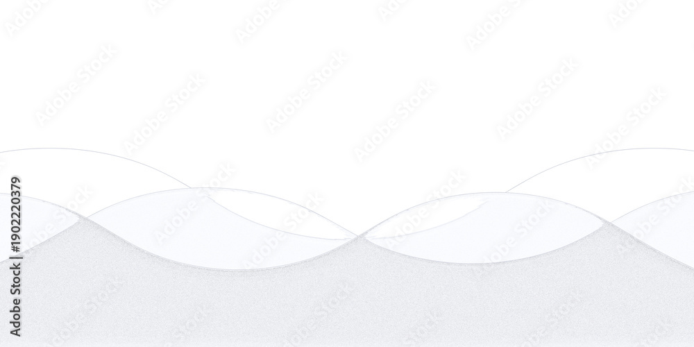 Fototapeta premium Transparent Glass Wave Background with Soft Curved Lines / 투명 글라스 웨이브 배경 – 부드러운 유리 곡선 UI 디자인
