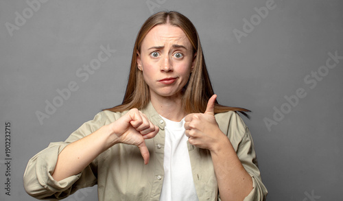 feeling confused, clueless and unsure, weighting the good and bad in different options or choices