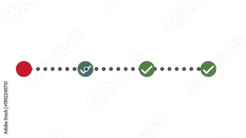 Animated Milestone Checkpoints: Journey and Progress Path Animation