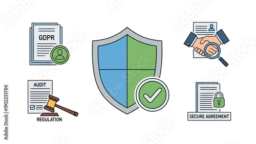 Cozy Living Room Interior with Furniture and Home Decor, Flat Vector Illustration for Real Estate, Interior Design, and Lifestyle Content