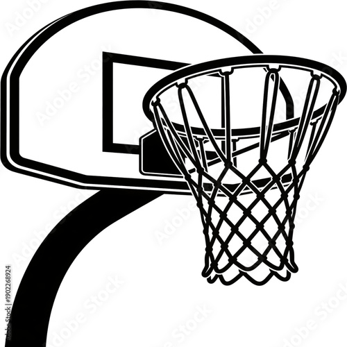 basketball hoop and net
