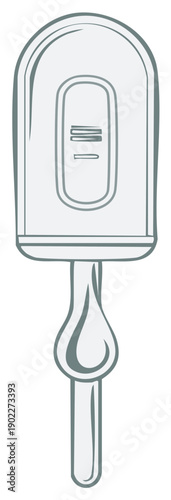 Pregnancy Test Kit with two lines indicating a positive result for expecting a baby