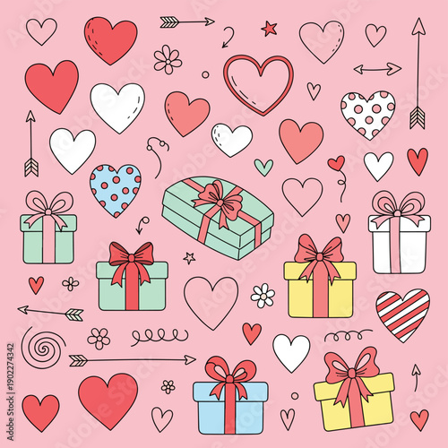 Hand Drawn Valentine's Day Elements