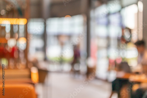 Wallpaper Mural Abstract blurred modern coffee shop cafe interior background Torontodigital.ca