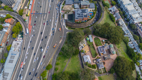 Photography 5 February 2026 Aerial View of Sydney Sydney CBD Roads and traffic in NSW Austra