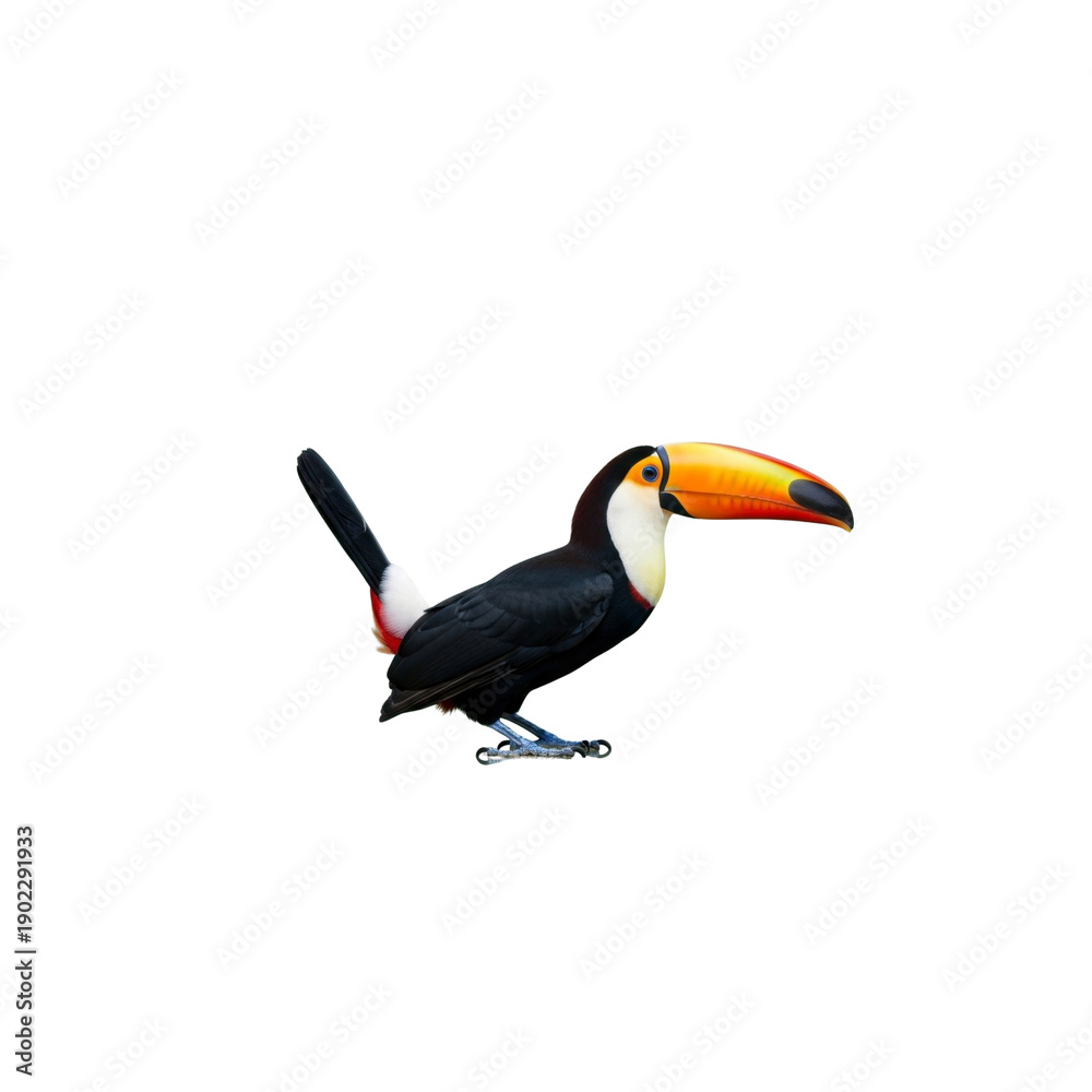 Fototapeta premium Toco Toucan isolated On Transparent Background