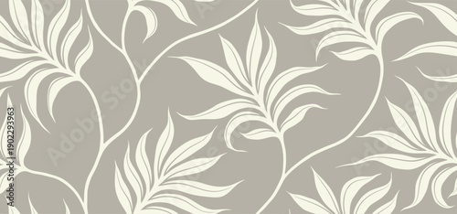 Wallpaper Mural Abstract floral palm leaves seamless pattern. Torontodigital.ca