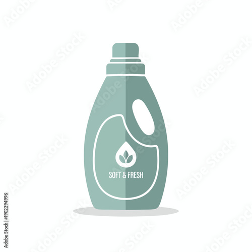 Eco Friendly Laundry Detergent Bottle Illustration