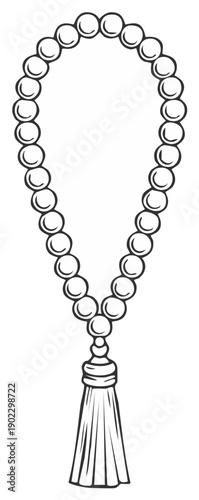 Islamic Prayer Beads with Tassel Islamic Prayer Beads Muslim Prayer Beads Prayer Beads with Tassel Tasbih Rosary Beads