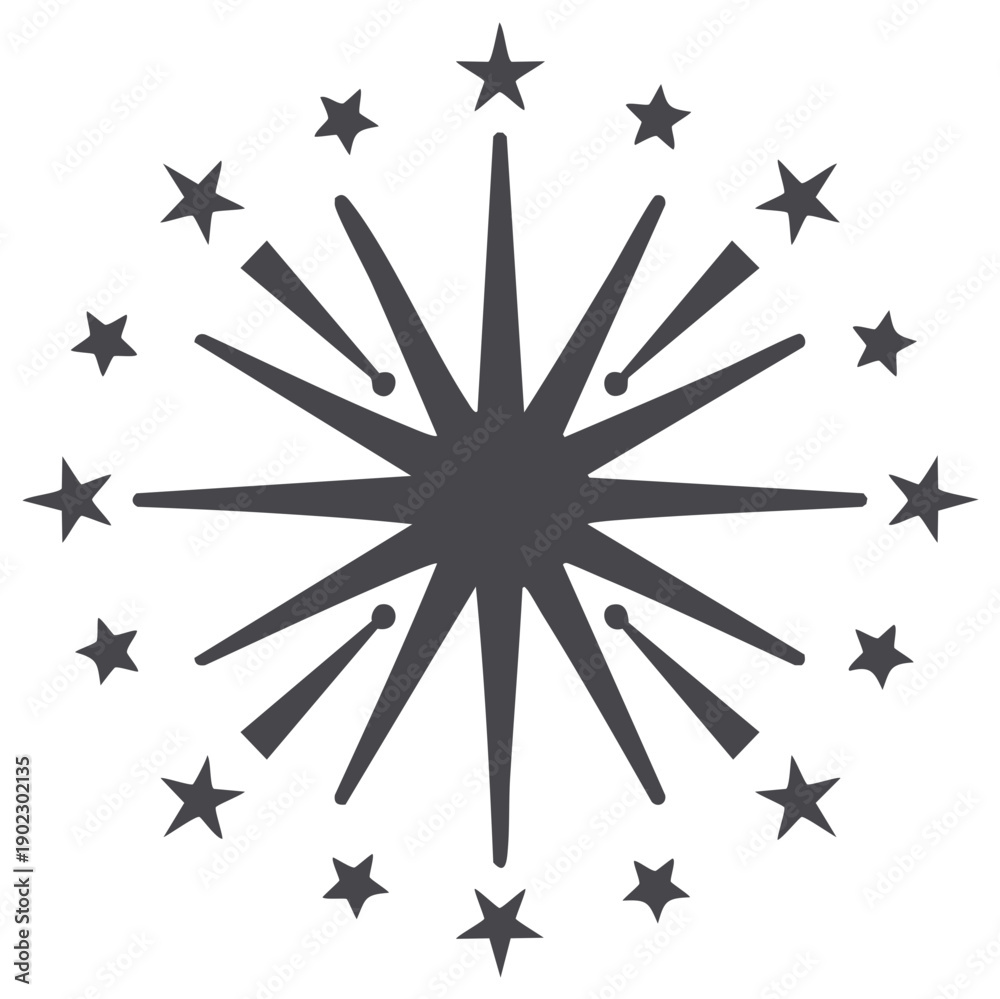 Fototapeta premium Abstract Starburst Design Vector Illustration Element Decoration