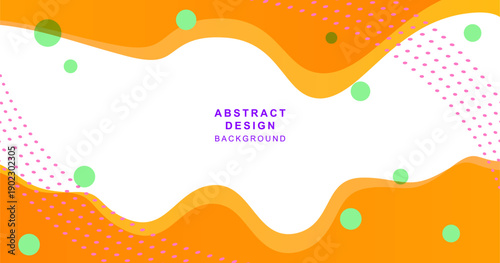 丸とカーブで組み合わせた抽象的な背景素材