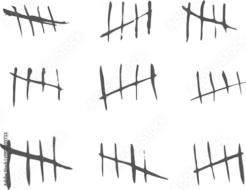 A series of numbers are written in black on a white background