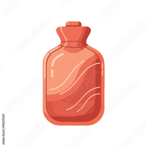 Hot Water Bottle Illustration