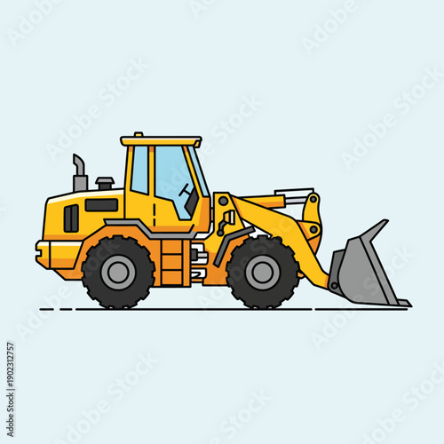 Yellow Front End Loader