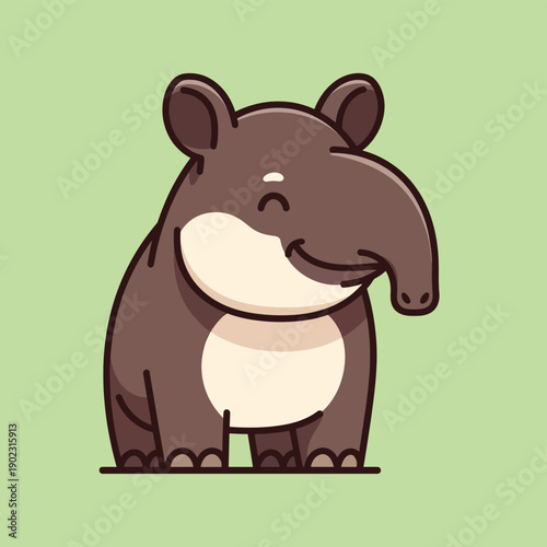 Smiling Cartoon Elephant