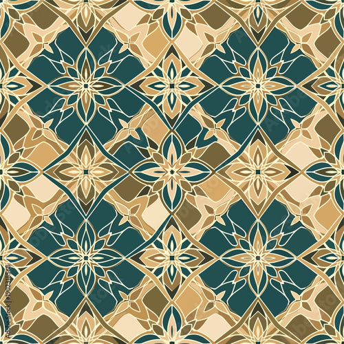 Luxury Floral Geometric Pattern