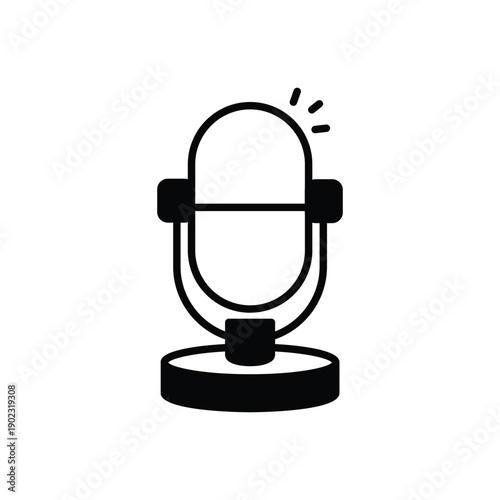 Podcast vector icon