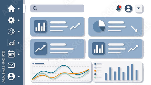 Set of web design vector icons for interface and navigation elements