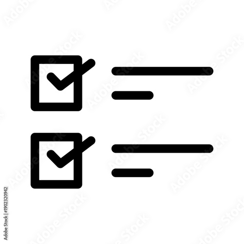 Checklist Icon Vector Symbol Design Illustration