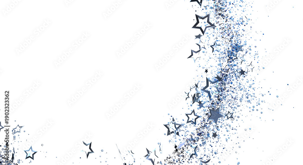 Obraz premium Abstract stars background with white space. Festive concept design for holidays, birthday, celebration and greeting card