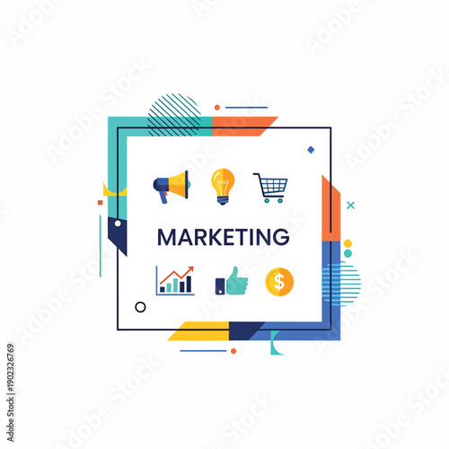 Marketing Concept with Icons