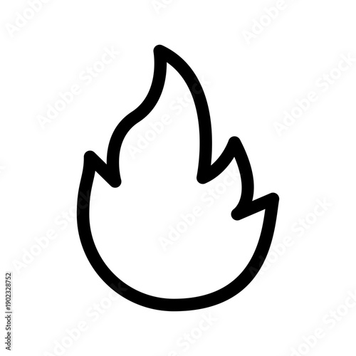 Fire Icon Vector Symbol Design Illustration