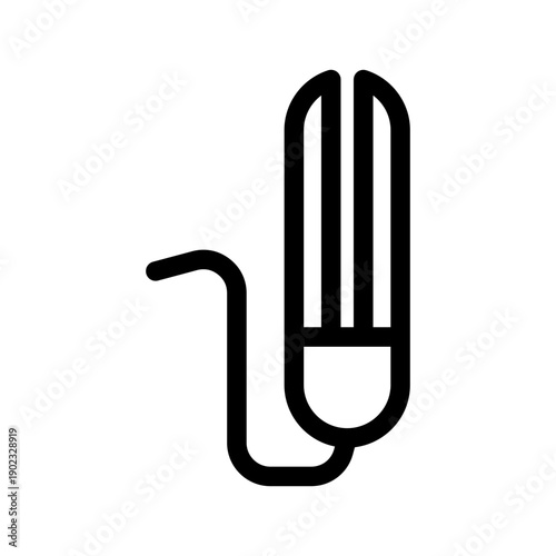 Hair Straightener Icon Vector Symbol Design Illustration