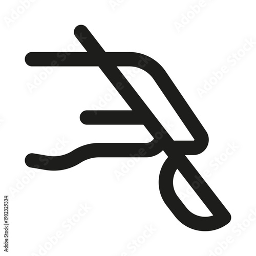 Scalpel Hand Professional Modern Line Icon. Minimal and unique medical symbol representing surgical tool operation healthcare procedure and patient treatment