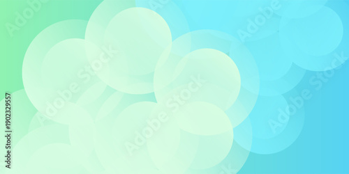 minimalist banner background.colorful.green and blue gradation.circle effect.abstract background.memphis.eps 10