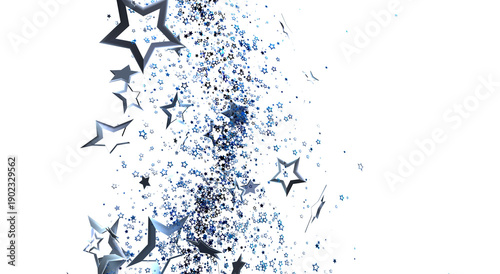 Starry background with floa...