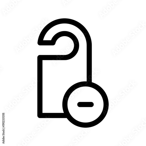 Do Not Disturb Icon Vector Symbol Design Illustration