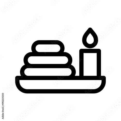 Spa Center Icon Vector Symbol Design Illustration