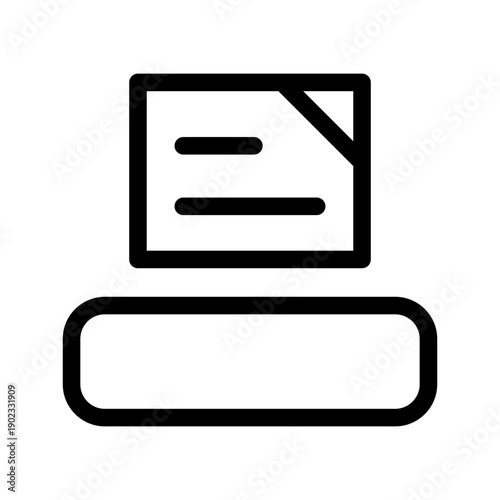 Fax Icon Vector Symbol Design Illustration