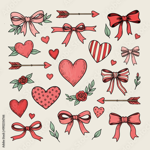 Hand-Drawn Valentine's Day Elements