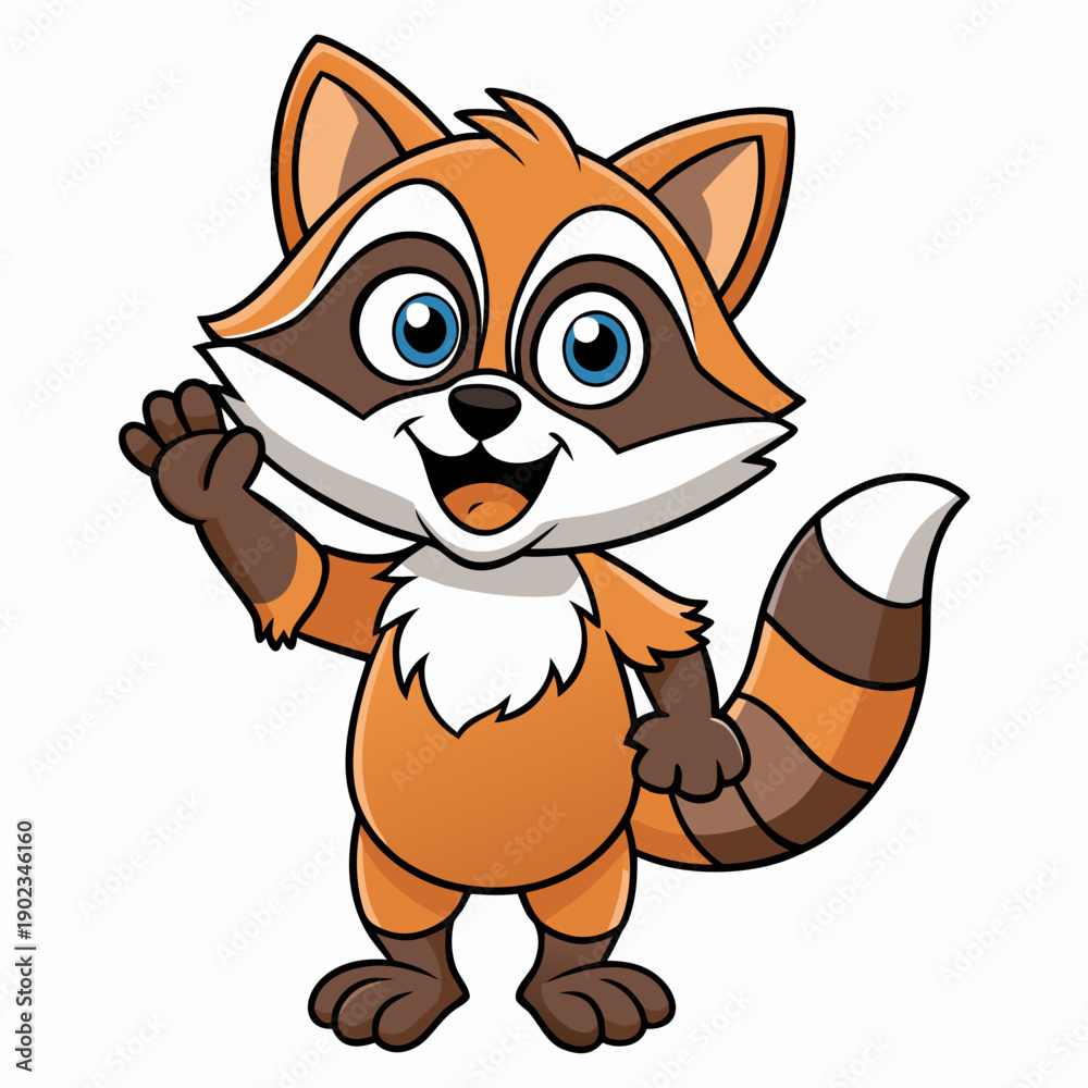 Fototapeta premium Cute Panda Cartoon Icon – Flat Color Vector Illustration